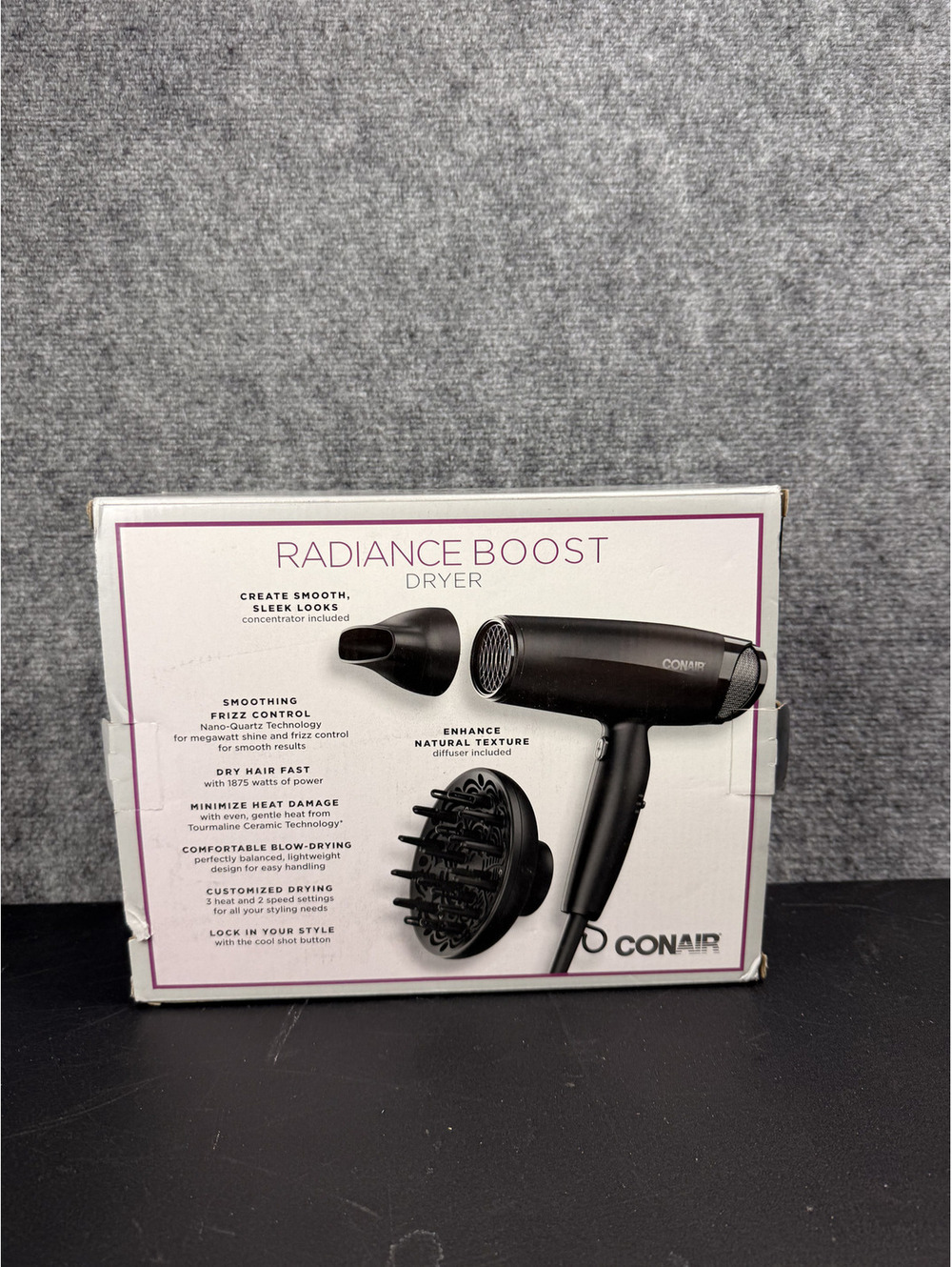 Conair Radiance Boost Hair Dryer with Nano Quartz Ceramic
